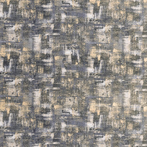 Tessellati Charcoal/Gold by Clarke And Clarke Fabric