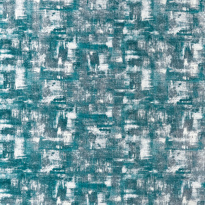 Tessellati Teal/Gilver by Clarke And Clarke Fabric