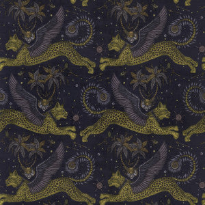 Lynx Velvet Charcoal by Clarke And Clarke Fabric
