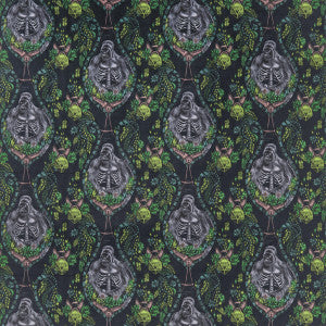 Silverback Velvt Charcoal by Clarke And Clarke Fabric