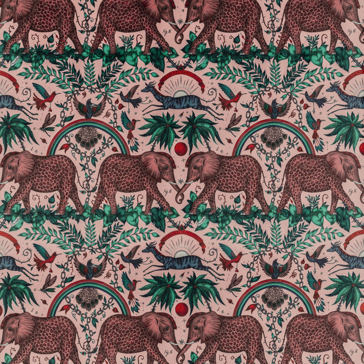 Zambezi Velvet Pink by Clarke And Clarke Fabric WILDERIE BY EMMA J SHIPLEY FOR C&C POLYESTER - 100% Spain HEAVY Horizontal: 27 and Vertical: 21.62 55 - Fabric Carolina -