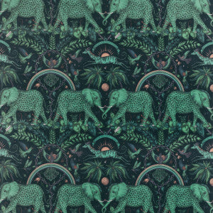Zambezi Velvet Teal by Clarke And Clarke Fabric
