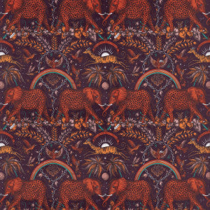 Zambezi Velvet Wine by Clarke And Clarke Fabric