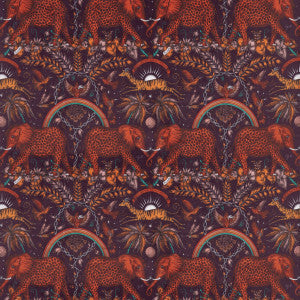 Zambezi Velvet Wine by Clarke And Clarke Fabric