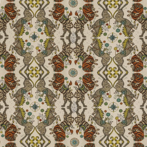 Caspian Linen Gold by Clarke And Clarke Fabric