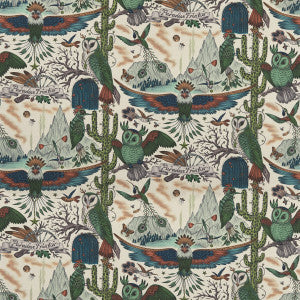Frontier Linen Green by Clarke And Clarke Fabric