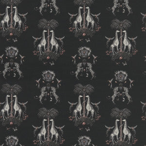 Creatura Linen Charcoal by Clarke And Clarke Fabric