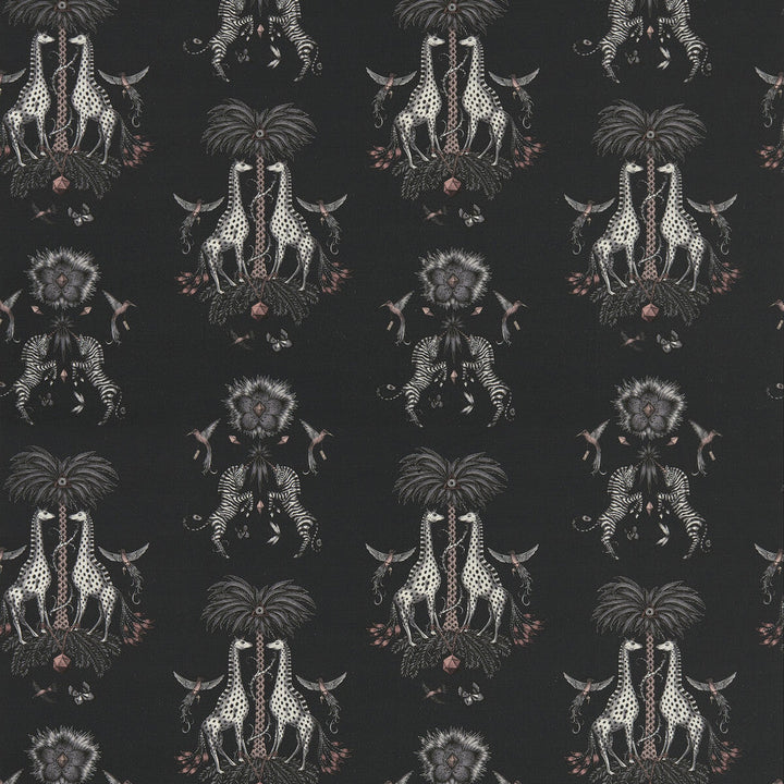 Creatura Linen Charcoal by Clarke And Clarke Designer Fabric WILDERIE BY EMMA J SHIPLEY FOR C&C COTTON - 60%;LINEN - 40% Spain HEAVY Horizontal: 27 and Vertical: 34.34 54 - Swanky Fabrics -