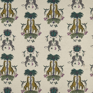 Creatura Linen Yellow by Clarke And Clarke Fabric