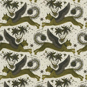 Lynx Linen Gold by Clarke And Clarke Fabric