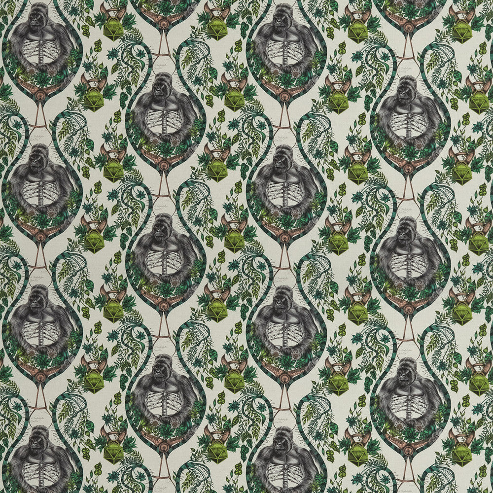 Silverback Linen Nude by Clarke And Clarke Fabric WILDERIE BY EMMA J SHIPLEY FOR C&C COTTON - 60%;LINEN - 40% Spain HEAVY Horizontal: 27 and Vertical: 32.41 54 - Fabric Carolina -