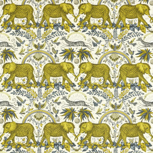 Zambezi Linen Gold by Clarke And Clarke Fabric