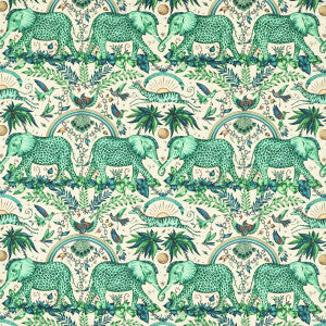 Zambezi Linen Green by Clarke And Clarke Fabric