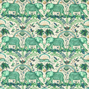Zambezi Linen Green by Clarke And Clarke Fabric