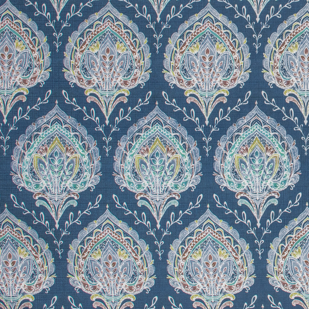 F1501 Indigo by Greenhouse Fabric 100% Polyester USA 50,000 </p><p>Repeat: 9" H, 18.25" V 54" - Fabric Carolina -