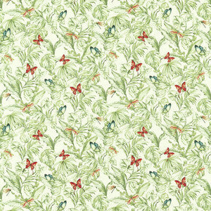 Acadia Olive/Spice by Clarke And Clarke Fabric