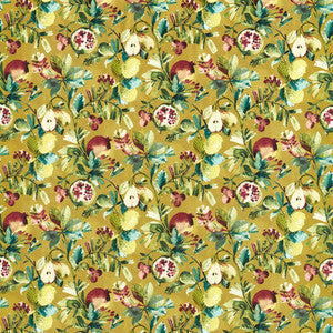 Fruta Ochre Velvet by Clarke And Clarke Fabric