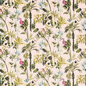 Palm Blush Velvet by Clarke And Clarke Fabric
