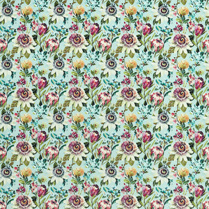 Paradise Mineral Velvet by Clarke And Clarke Fabric