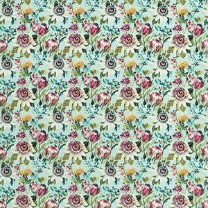 Paradise Mineral Velvet by Clarke And Clarke Fabric