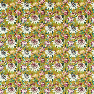 Paradise Ochre Velvet by Clarke And Clarke Fabric