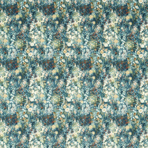 Rosedene Denim/Spice by Clarke And Clarke Fabric