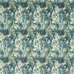 Rosedene Denim/Spice by Clarke And Clarke Fabric