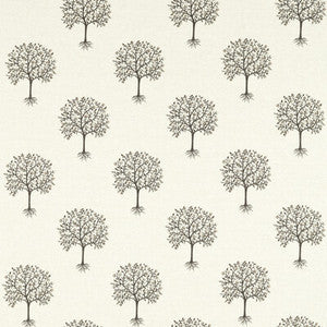 Bergamot Charcoal/Linen by Clarke And Clarke Fabric
