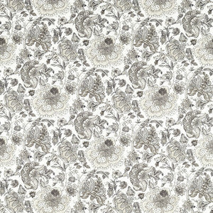 Lucienne Charcoal/Linen by Clarke And Clarke Fabric
