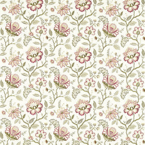 Adeline Blush/Raspberry by Clarke And Clarke Fabric