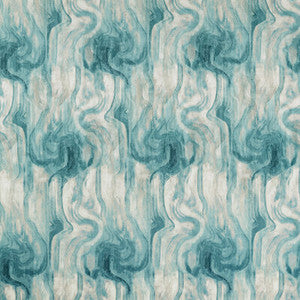 Tessuto Teal by Clarke And Clarke Fabric