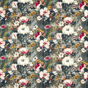 Rugosa Noir Velvet F1574/02.CAC.0 by Clarke And Clarke Fabric