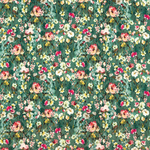Wild Meadow Mineral Velvet F1575/03.CAC.0 by Clarke And Clarke Fabric