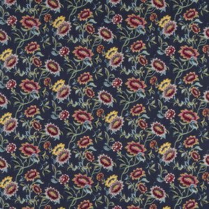 Tonquin Midnight Emb by Clarke And Clarke Fabric