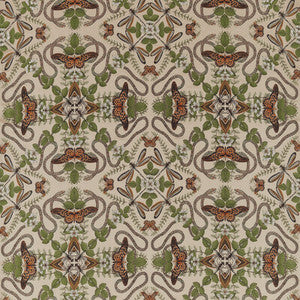 Emerald Forest Blush Jacquard by Clarke And Clarke Fabric