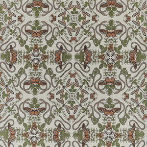 Emerald Forest Smoke Jacquard by Clarke And Clarke Fabric