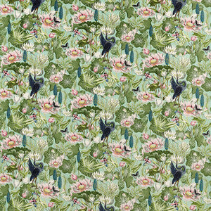 Waterlily Mineral Velvet by Clarke And Clarke Fabric