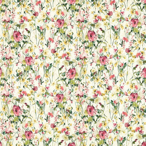 Wild Meadow Ivory F1596/04.CAC.0 by Clarke And Clarke Fabric