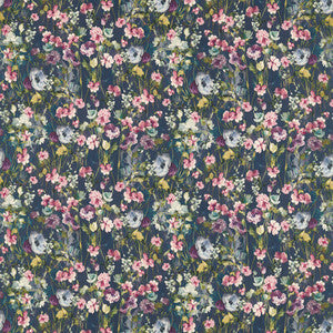 Wild Meadow Multi Linen F1597/01.CAC.0 by Clarke And Clarke Fabric