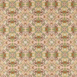 Emerald Forest Blush Linen by Clarke And Clarke Fabric