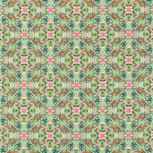 Menagerie Aqua by Clarke And Clarke Fabric