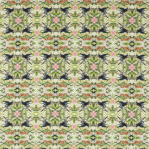 Wonderlust Tea Story Dove by Clarke And Clarke Fabric