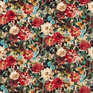 Tahiti Rouge Velvet by Clarke And Clarke Fabric