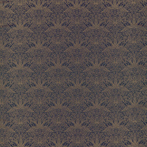 Leopardo Antique/Noir Jacquard by Clarke And Clarke Fabric