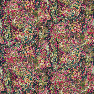 Aubrey Velvet Forest/Raspberry F1646/01.CAC.0 by Clarke And Clarke Fabric