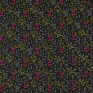 Elmsdale Jacquard Noir F1647/02.CAC.0 by Clarke And Clarke Fabric