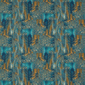 Hillcrest Velvet Teal/Spice F1649/05.CAC.0 by Clarke And Clarke Fabric