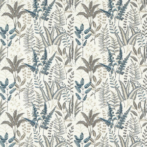 Bracken Denim Emb F1654/01.CAC.0 by Clarke And Clarke Fabric