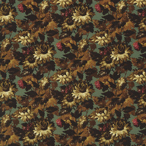 Sunforest Russet Velvet F1661/02.CAC.0 by Clarke And Clarke Fabric