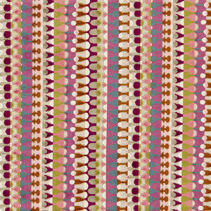 Orpheus Magenta Peacock F1687/02.CAC.0 by Clarke And Clarke Fabric